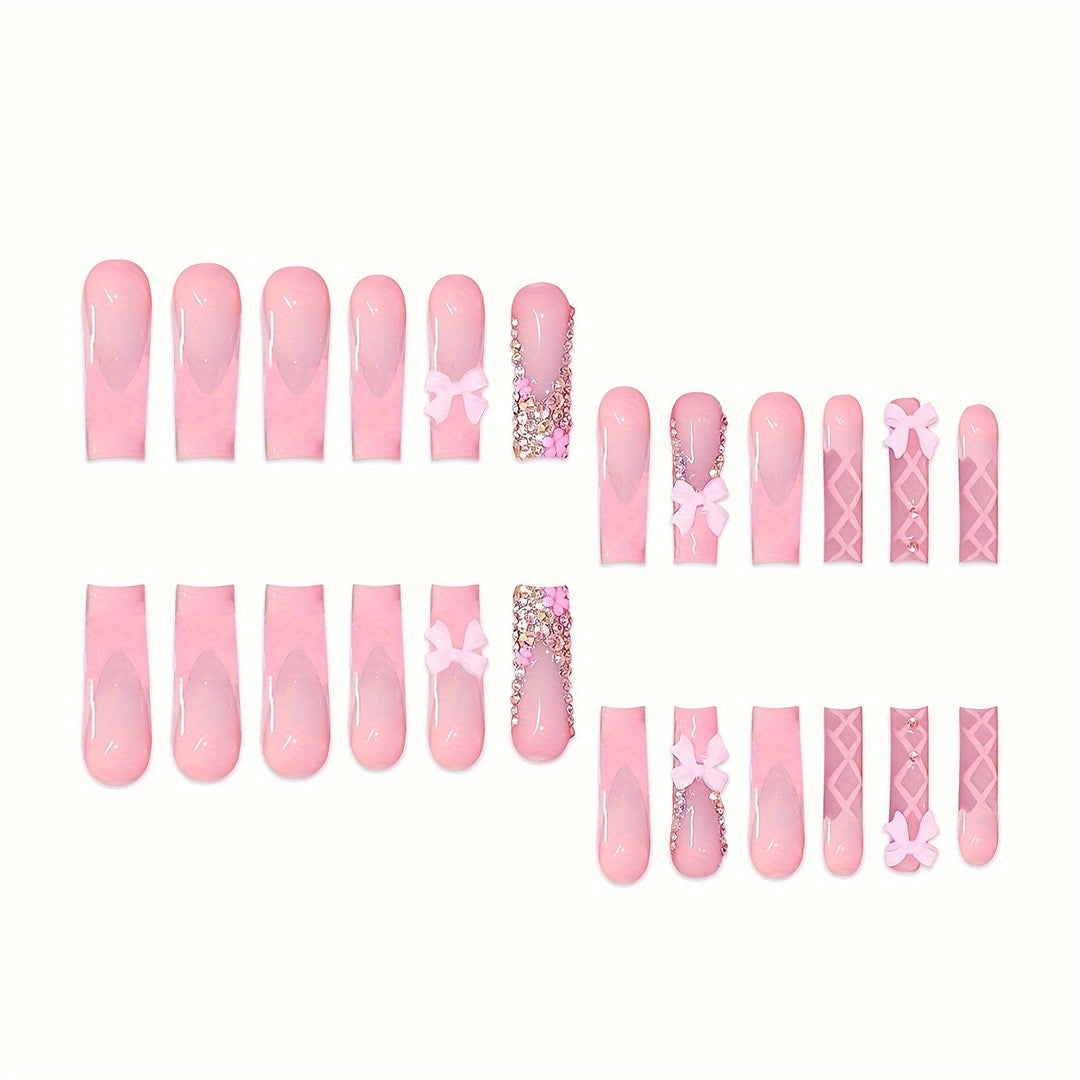 Dekorativer Press-On Nagelset Karnz