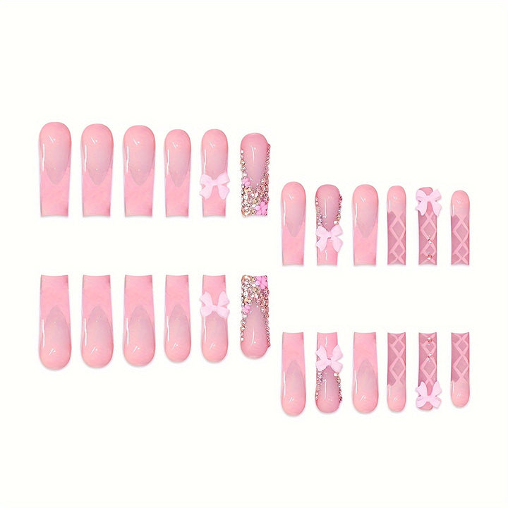 Dekorativer Press-On Nagelset Karnz