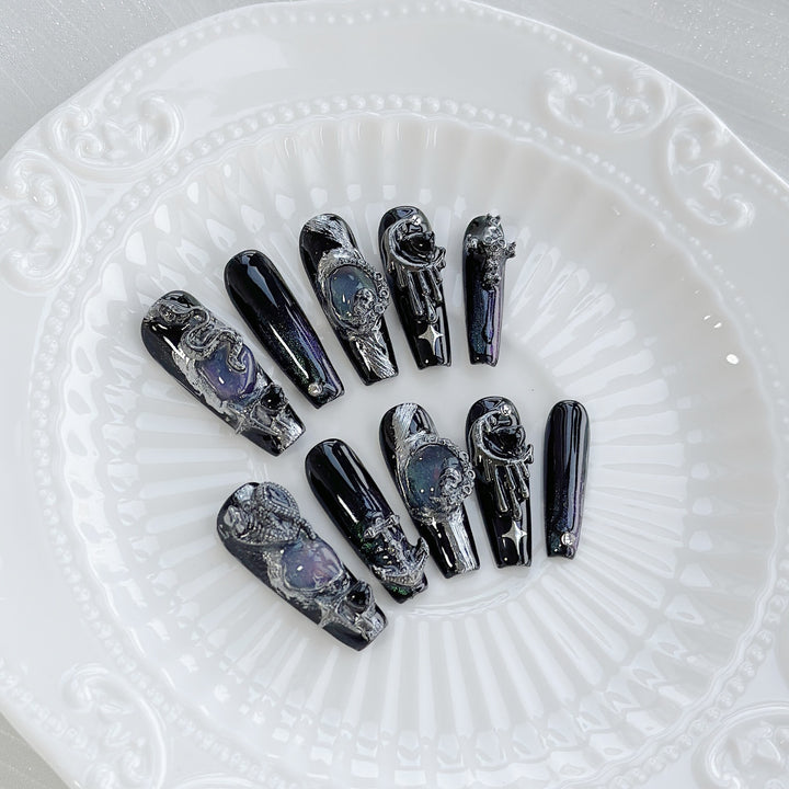 Gothic Fantasy Press-On Nagelkunst Set