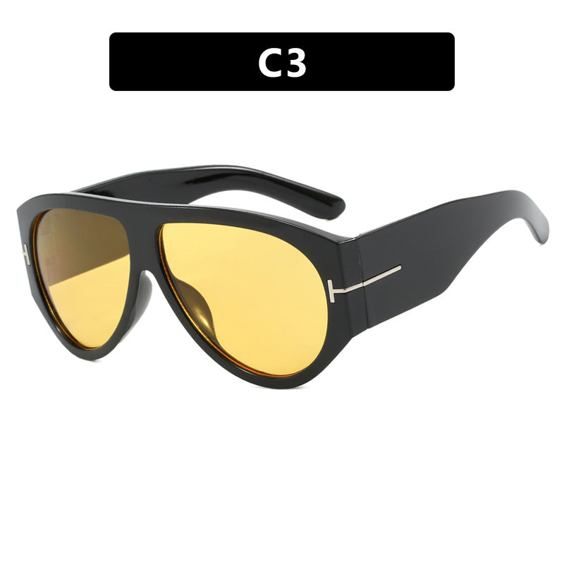 Damen modische oversized Sonnenbrille im Retro-Stil Karnz