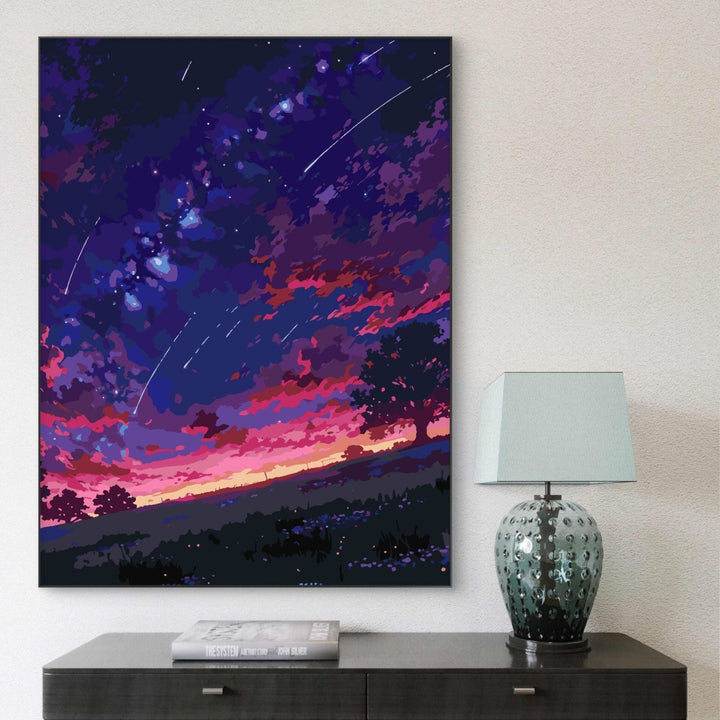 Träumerische himmlische Landschaft Leinwand Kunst Karnz