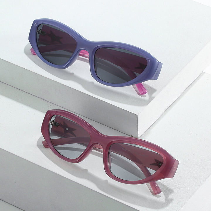 Retro-inspirierte Cat-Eye-Sonnenbrille Karnz