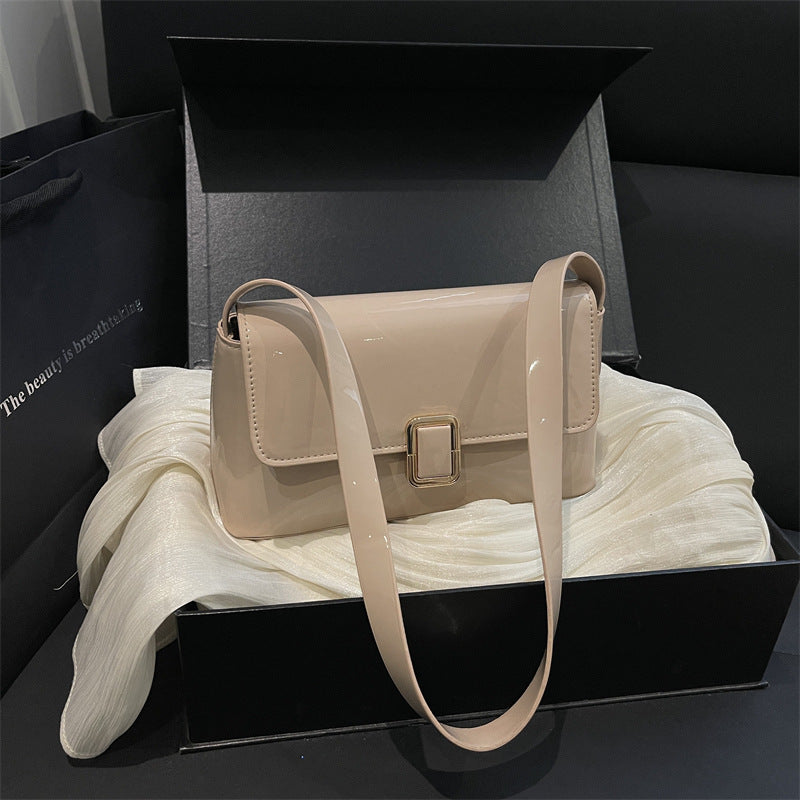Elegante Lackleder-Handtasche