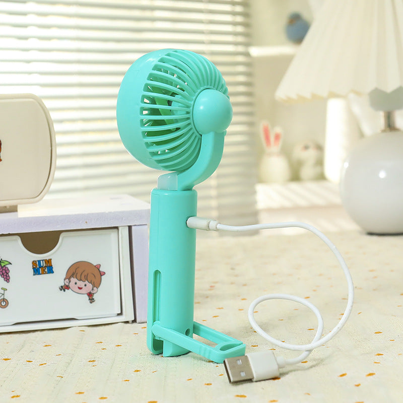 Damen Tragbarer Handventilator mit LED-Beleuchtung und ergonomischem Griff Karnz