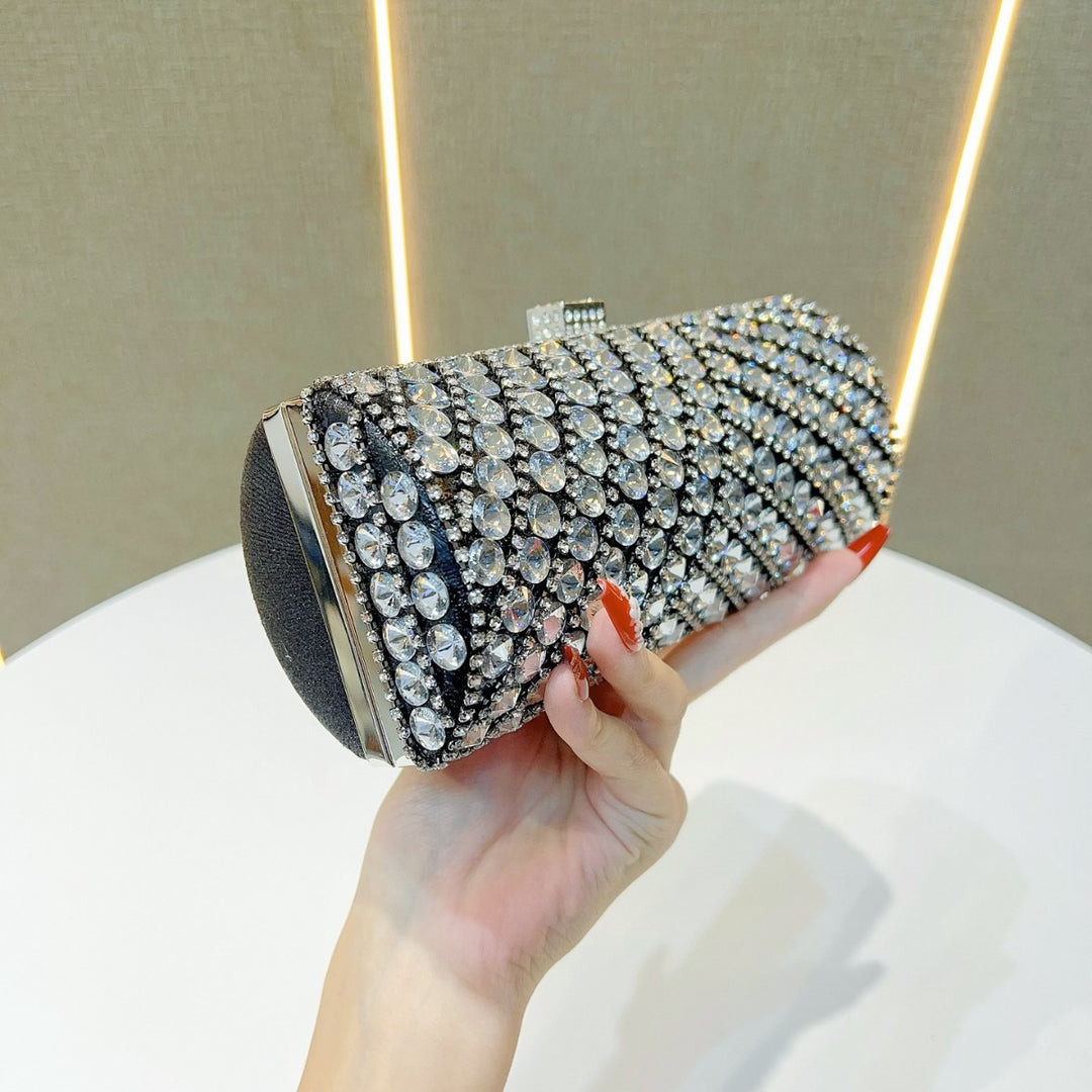 Glitzernde kristallbesetzte Abend-Clutch