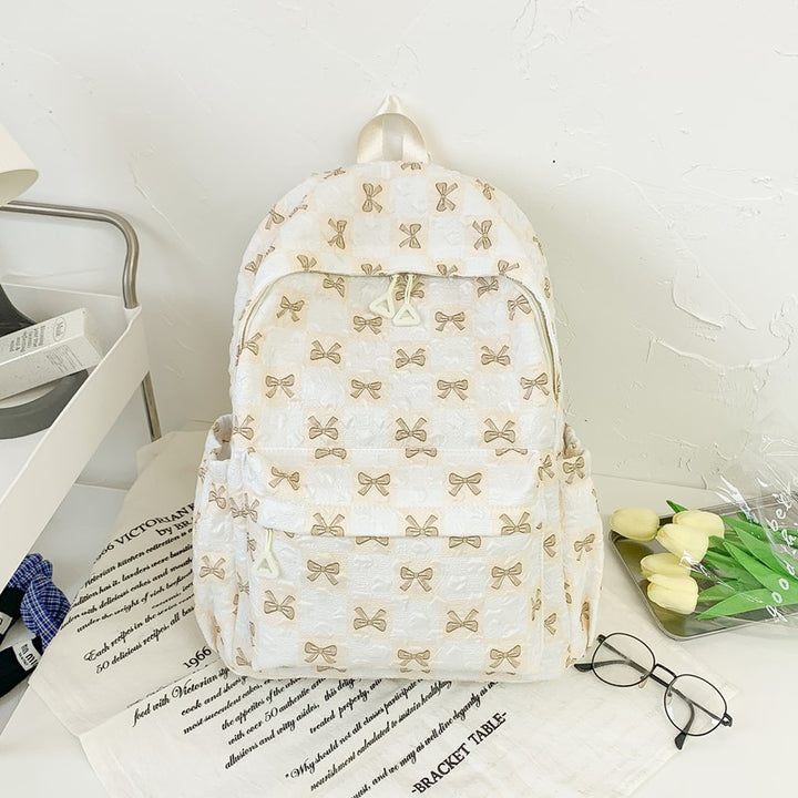 Verspielter Schleifen-Druck-Rucksack