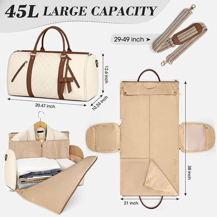 Elegante Reisetasche mit Separatem Anzugfach Karnz