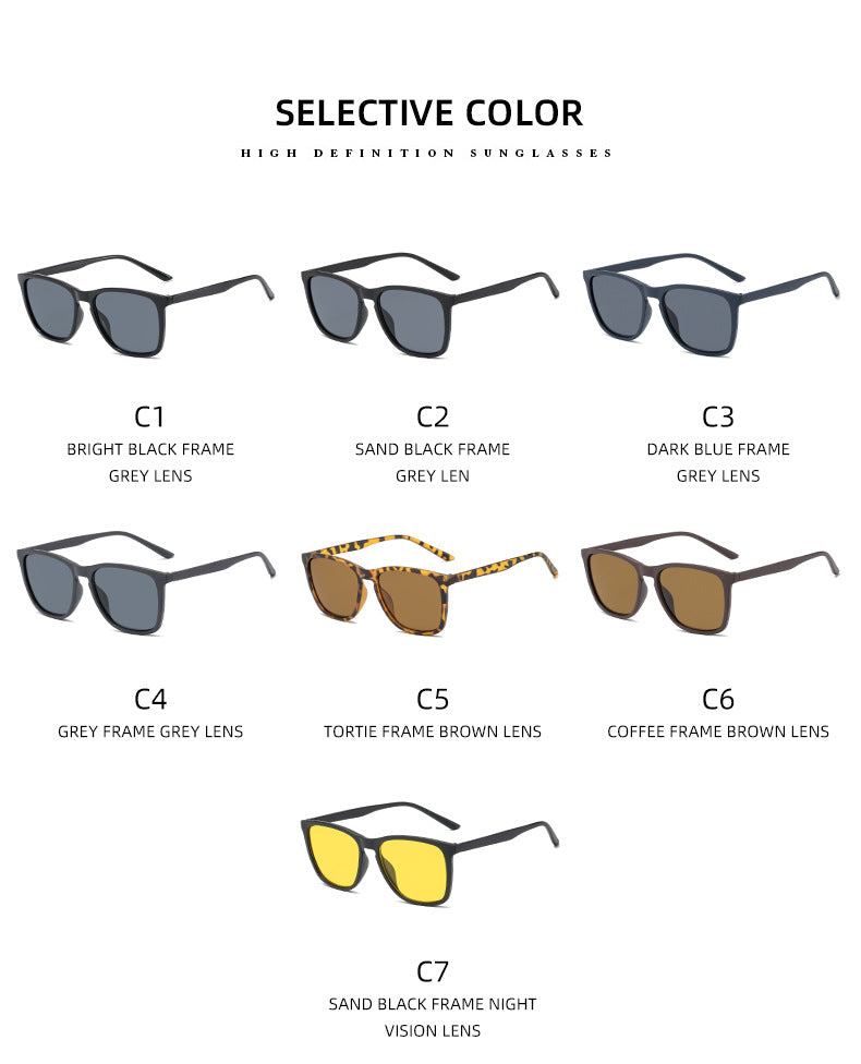 Damen stilvolle Sonnenbrille mit modernem, kantigem Rahmen Karnz