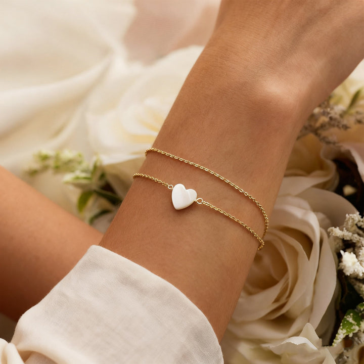 Elegante Herz Charm-Armband Karnz