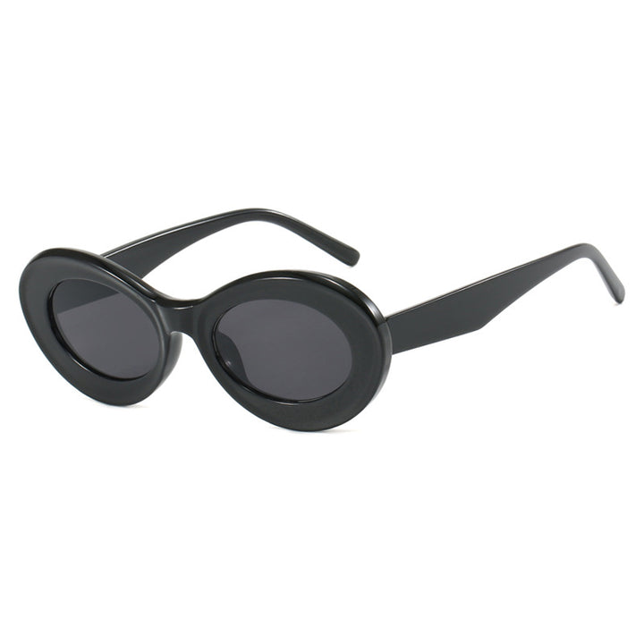 Damen ovale Sonnenbrille mit modernen Gläsern Karnz