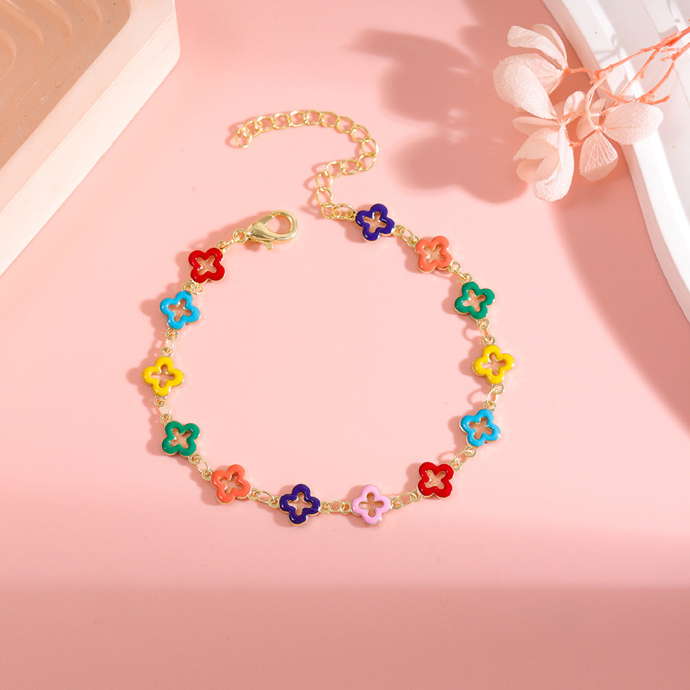 Bunte Stern Charm Fußkette Karnz 1788164326