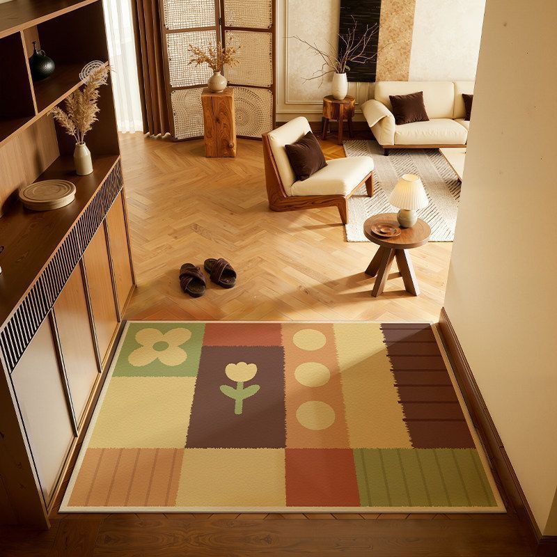 Künstlerisches Patchwork-Bereichsmatte