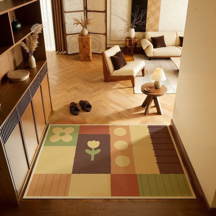 Künstlerisches Patchwork-Bereichsmatte