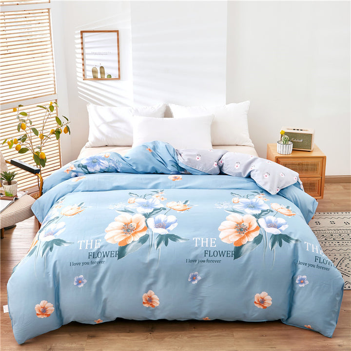 Elegantes Blumendesign Bettwäsche Set