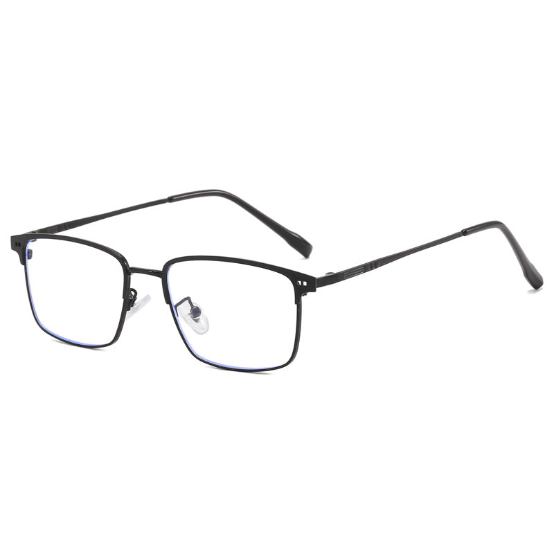 Damen elegante quadratische Brille mit feinem Metallrahmen Karnz