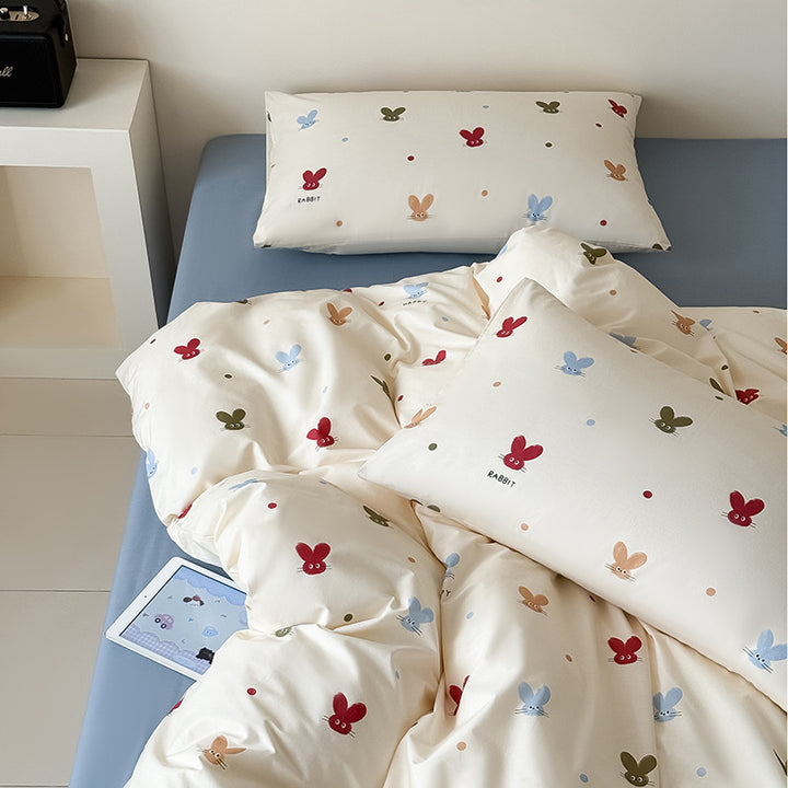 Polka Punkt Druck Bettbezug Set