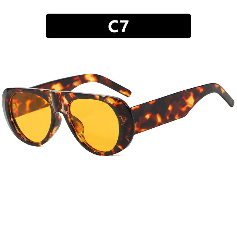 Damen modische Sonnenbrille mit futuristischem Design und polarisierten Gläsern Karnz