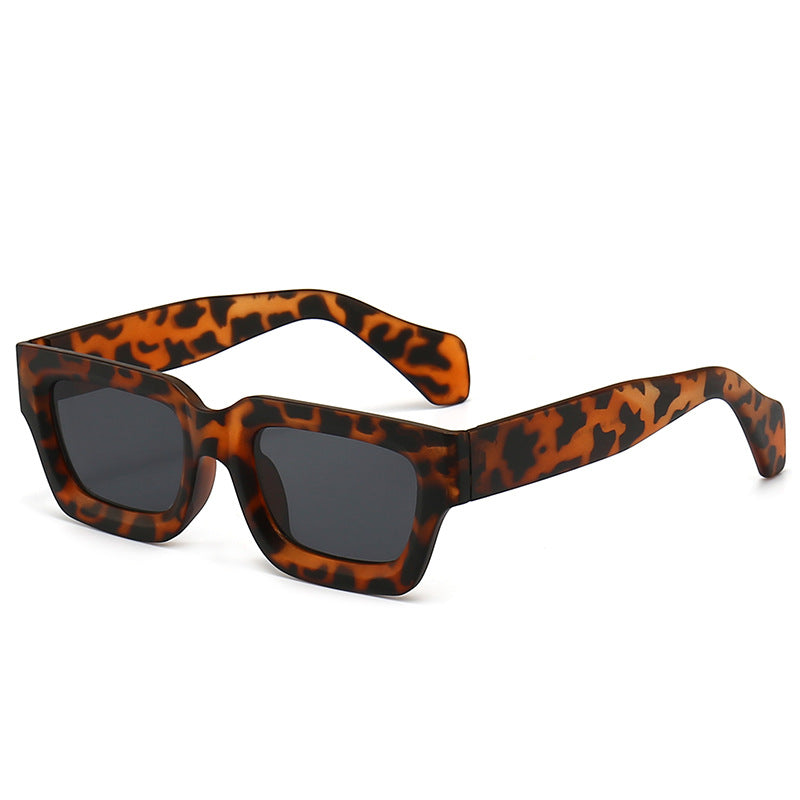 Damen trendige Sonnenbrille mit robustem und transparentem Rahmen Karnz
