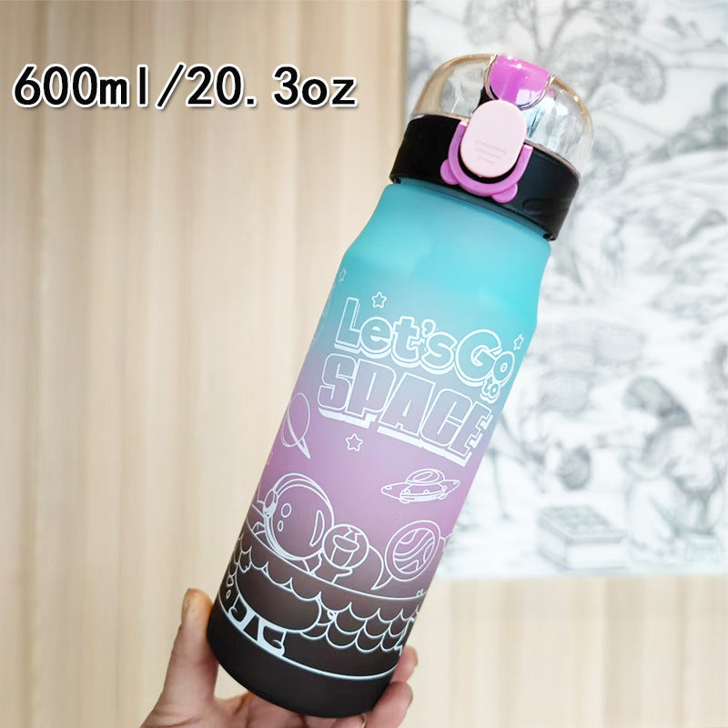 Damen kreative Wasserflasche im Weltraum-Design Karnz
