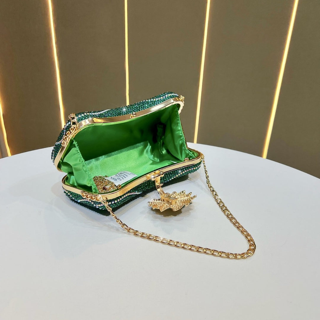 Rhinestone-besetzte Abendtasche