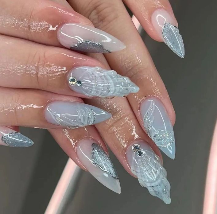 Luxus 3D Nagelspitzen-Set Karnz