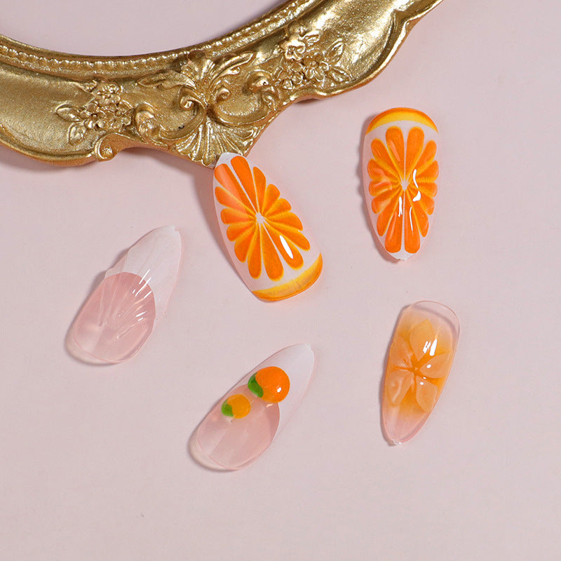 Premium Press-On Nail Set mit dekorativen Akzenten Karnz