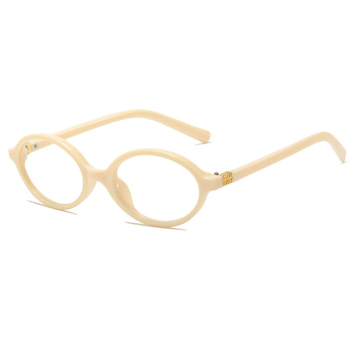 Vintage-inspirierte ovale Fassung Brille Karnz