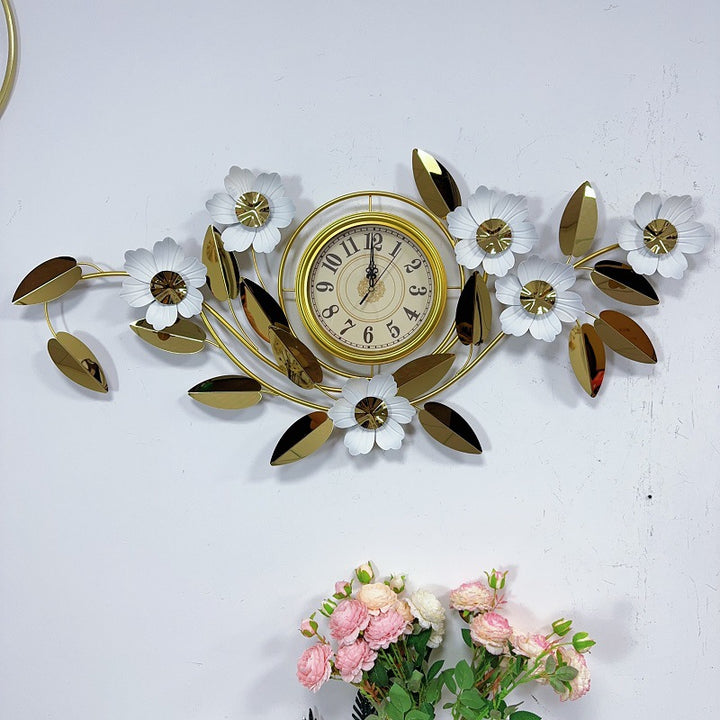 Floral Wanduhr Kunst Decor Karnz