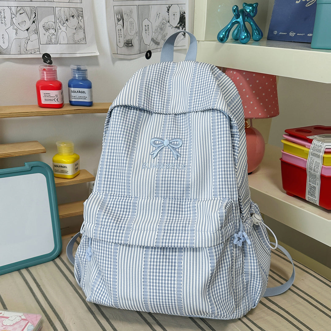 Lässiger gestreifter Rucksack Karnz