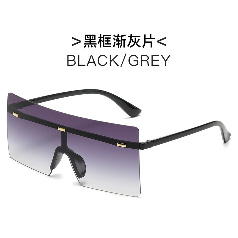 Damen futuristische Oversized-Sonnenbrille Karnz