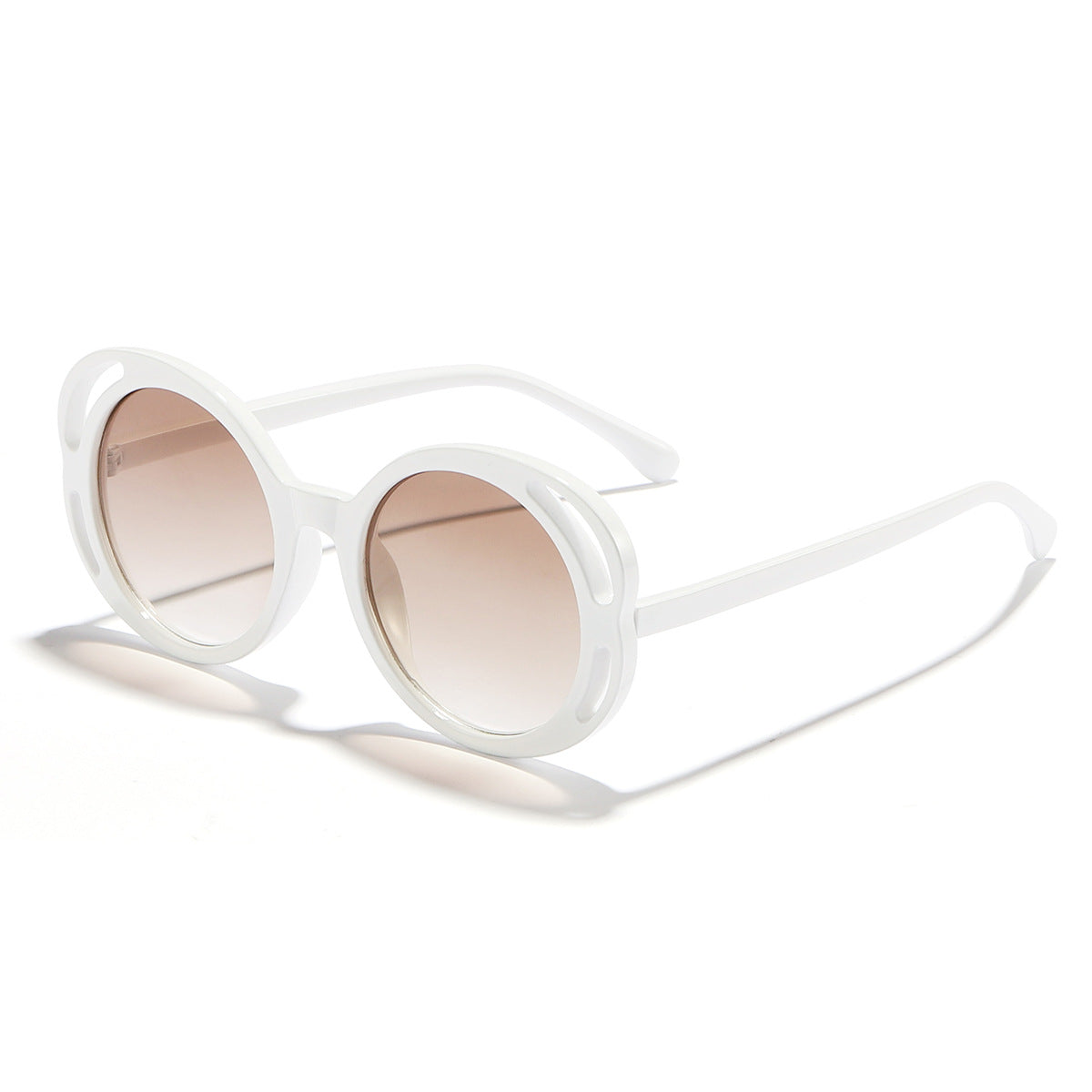Damen modische Sonnenbrille mit komfortablem, runden Design Karnz
