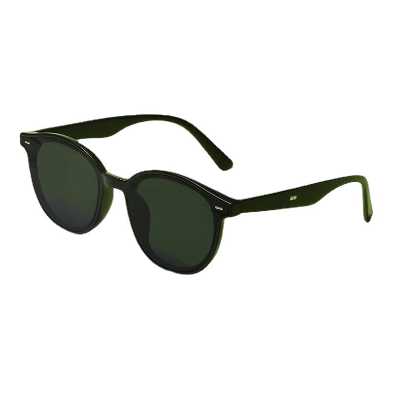 Damen Modische Sonnenbrille mit trendigem, rundem Rahmen und UV-Schutz Karnz