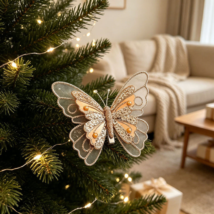 Dekorative Schmetterlingsanhänger für Weihnachtsbaum