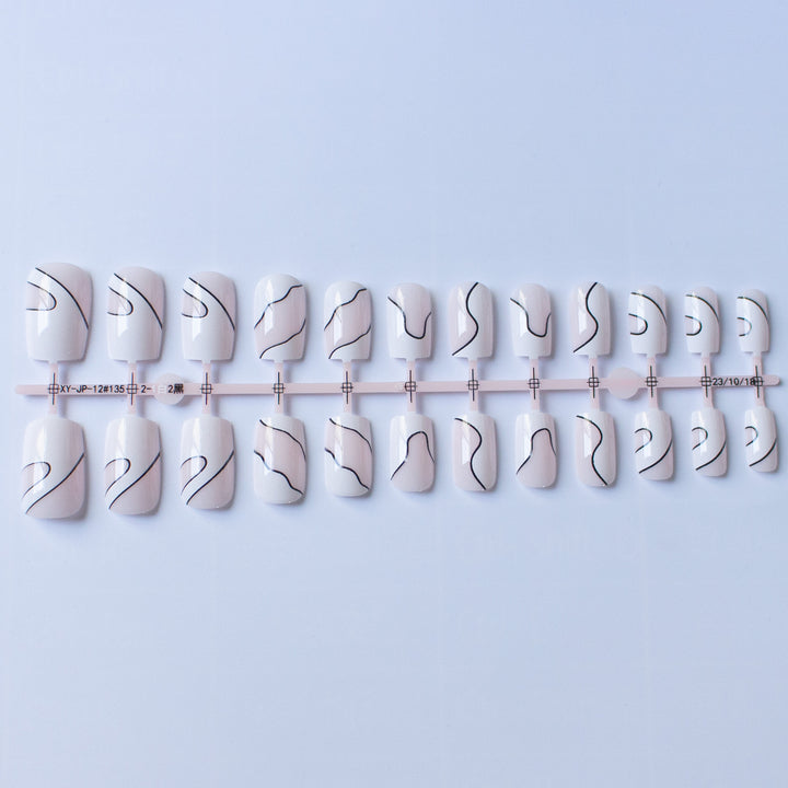 Künstlerisches abstraktes Nageldesign-Set