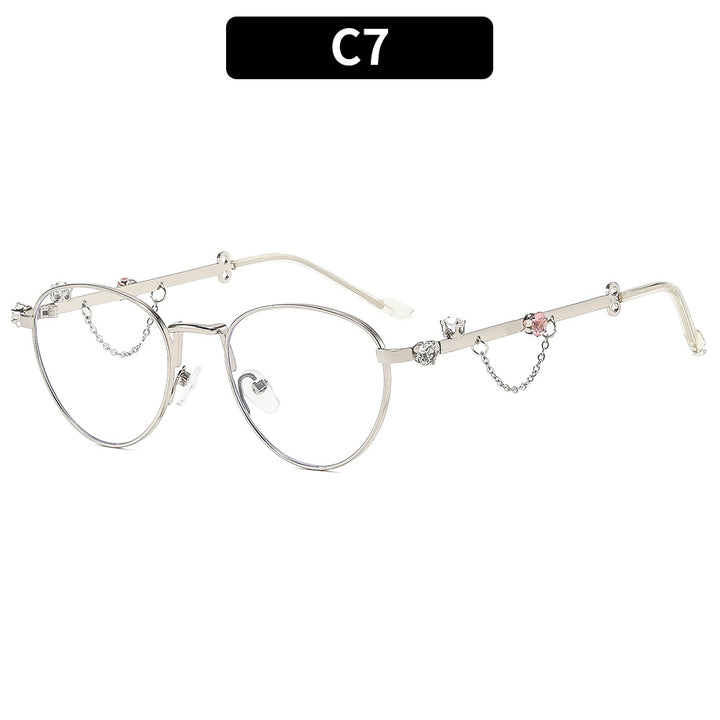 Dekorative Katzenaugenbrille