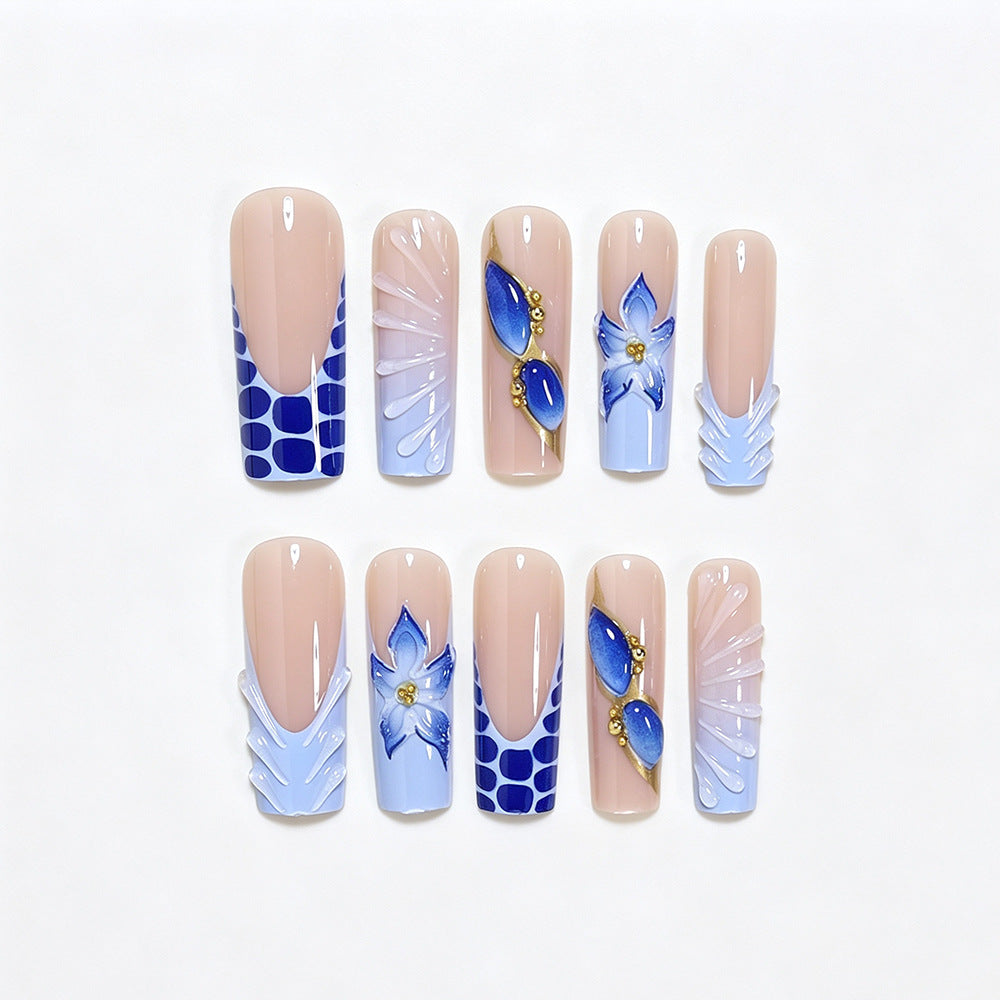 Künstlerisches Langacryl-Nageldesign Karnz