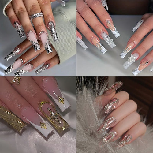 Aufwändige dekorative Acryl-Nagelverzierungen Karnz