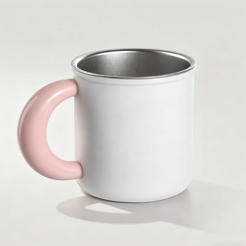 Edelstahl Kaffee- und Teetasse mit Ergonomischem Griff Karnz