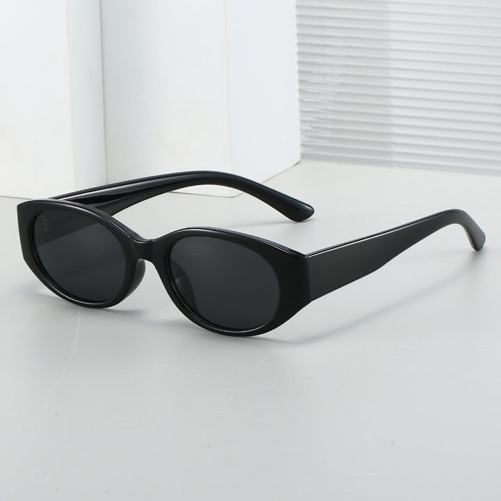 Damen modische Sonnenbrille mit geschwungenem Design und eleganter Form Karnz