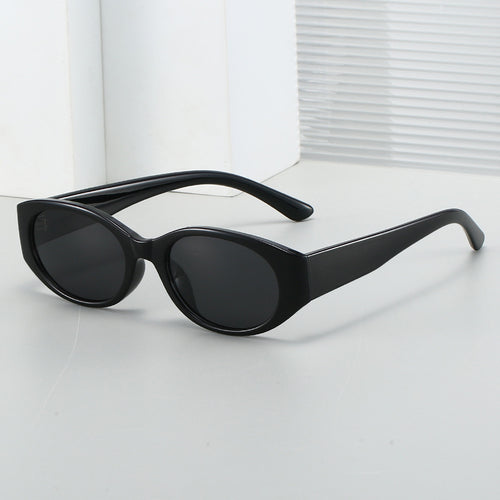 Damen modische Sonnenbrille mit geschwungenem Design und eleganter Form Karnz
