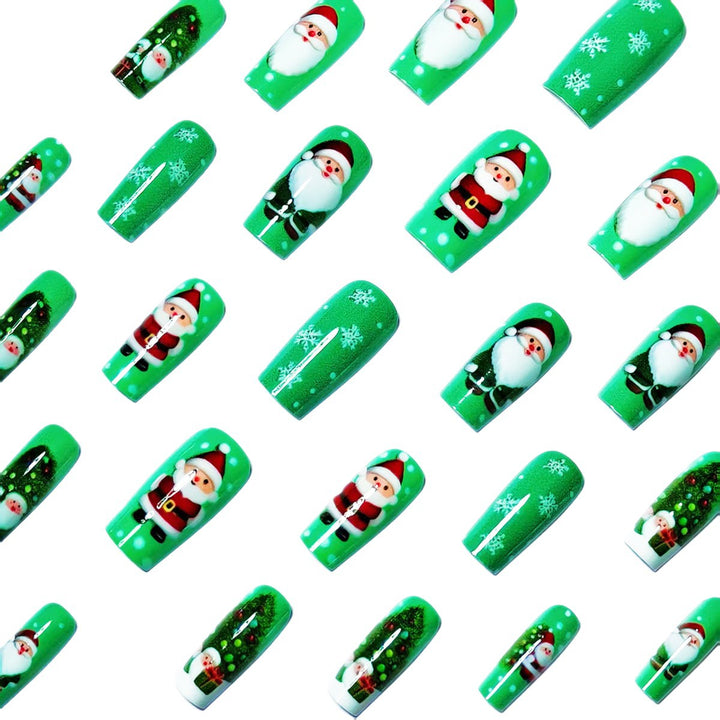 Kunstnägel mit Weihnachtsmotiv Karnz