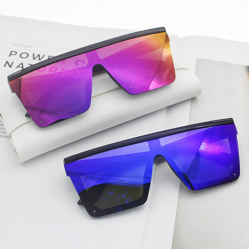 Damen Sportliche Sonnenbrille im trendigen Shield-Design Karnz