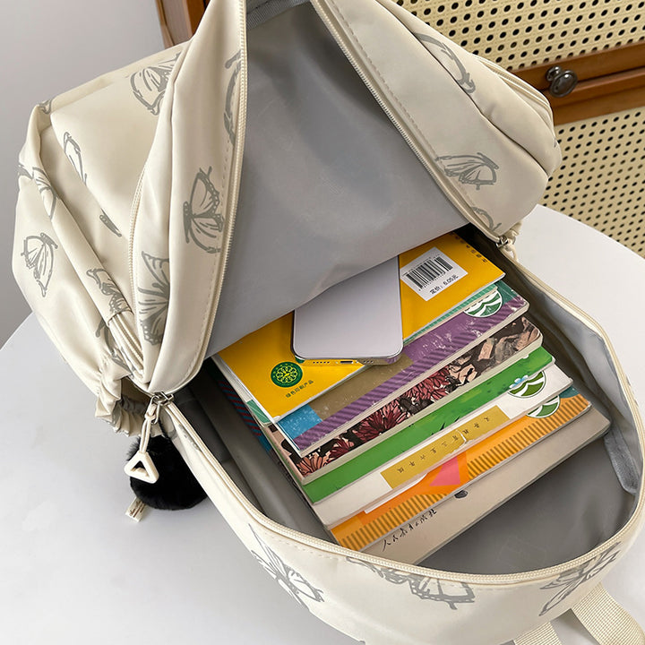 Stylischer Schmetterlingsdruck Rucksack Karnz