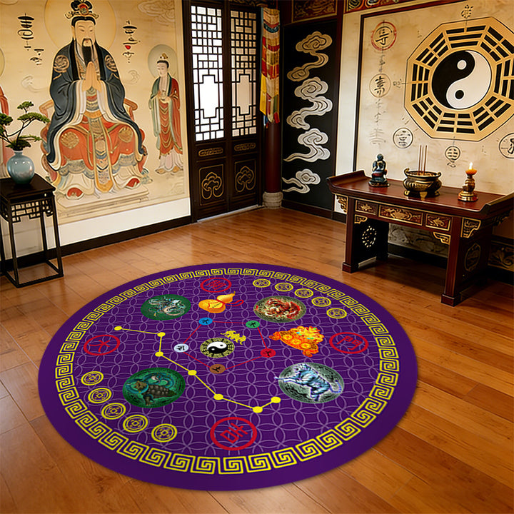 Runde Feng Shui Teppich