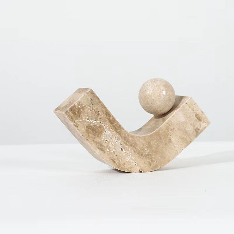 Abstrakte Beton Regenbogen Skulptur