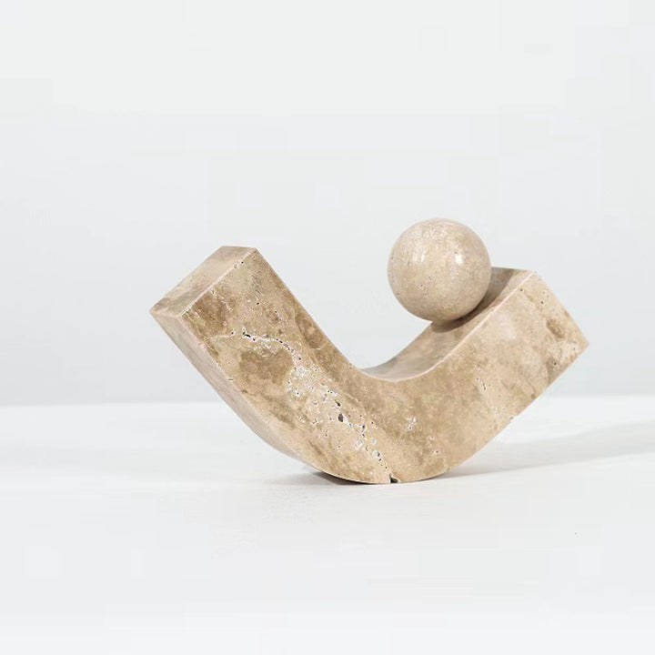 Abstrakte Beton Regenbogen Skulptur