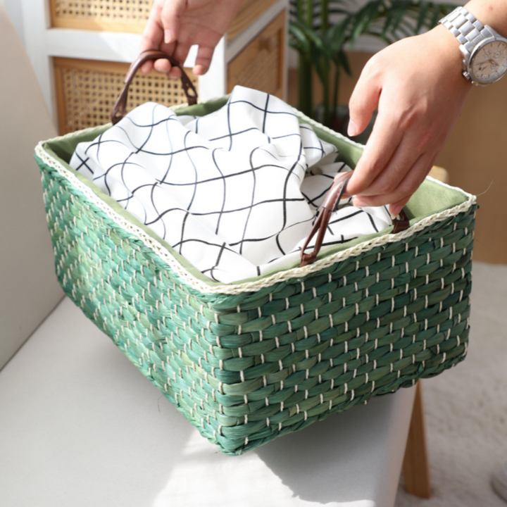Handgefertigter Organizer-Korb mit Zwei Griffen Karnz