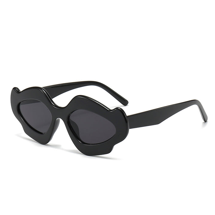 Damen modische Sonnenbrille mit einzigartigem Blütenrahmen Karnz