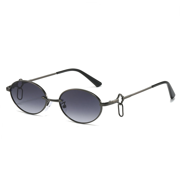 Vintage-inspirierte runde Rahmen-Sonnenbrille Karnz