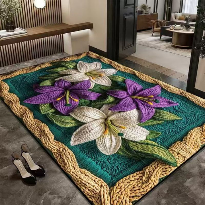 Künstlerischer Floralbereichsteppich
